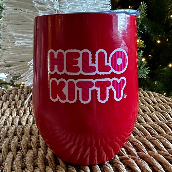 Hello kitty Christmas Holiday red wine sip cup gift Collectible - Picture 4 of 5